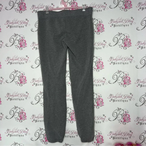 Abercrombie & fitch jogger sweatpants grey with  red logo on leg vintage Y2K - Picture 6 of 8